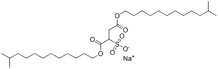 sodium 1,4-bis(11-methyldodecyl) sulphonatosuccinate Struktur