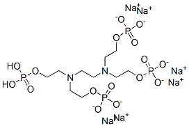 10,10-dihydroxy-3,6-bis[2-(phosphonooxy)ethyl]-9-oxa-3,6-diaza-10-phosphadecyl dihydrogen phosphate 10-oxide, sodium salt|