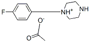 1-(p-fluorophenyl)piperazinium acetate 结构式