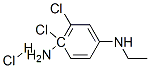 4,5-dichloro-N-ethylbenzene-1,4-diamine hydrochloride  Struktur