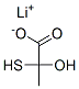 lithium 2-mercaptolactate Structure