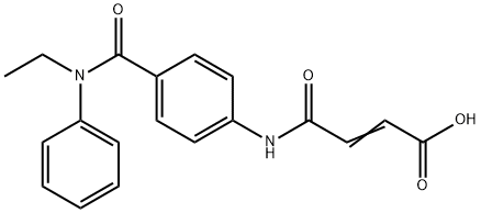 (E)-4-{4-[(ETHYLANILINO)CARBONYL]ANILINO}-4-OXO-2-BUTENOIC ACID 结构式