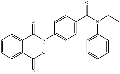 2-({4-[(ETHYLANILINO)CARBONYL]ANILINO}CARBONYL)-BENZOIC ACID Structure