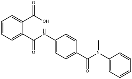 2-({4-[(METHYLANILINO)CARBONYL]ANILINO}CARBONYL)-BENZOIC ACID 化学構造式