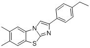 6,7-DIMETHYL-2-(4-ETHYLPHENYL)IMIDAZO[2,1-B]BENZOTHIAZOLE Struktur