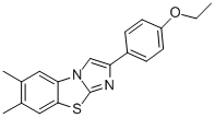6,7-DIMETHYL-2-(4-ETHOXYPHENYL)IMIDAZO[2,1-B]BENZOTHIAZOLE Structure