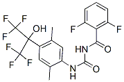 N-[[[2,5-dimethyl-4-[2,2,2-trifluoro-1-hydroxy-1-(trifluoromethyl)ethyl]phenyl]amino]carbonyl]-2,6-difluorobenzamide Structure