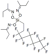 butan-2-one O,O',O''-[(3,3,4,4,5,5,6,6,7,7,8,8,8-tridecafluorooctyl)silylidyne]oxime Structure