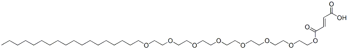 (3,6,9,12,15,18,21-heptoxanonatriacontyl) hydrogen but-2-ene-1,4-dioate 结构式