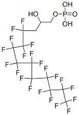 4,4,5,5,6,6,7,7,8,8,9,9,10,10,11,11,12,12,13,13,13-henicosafluoro-2-hydroxytridecyl dihydrogen phosphate Structure