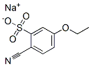 2-シアノ-5-エトキシベンゼンスルホン酸ナトリウム 化学構造式