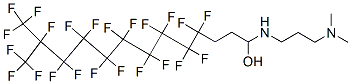 1-[[3-(dimethylamino)propyl]amino]-4,4,5,5,6,6,7,7,8,8,9,9,10,10,11,11,12,13,13,13-icosafluoro-12-(trifluoromethyl)tridecan-1-ol 结构式