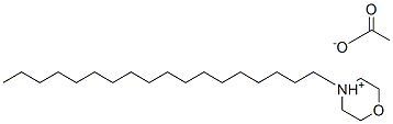 4-octadecylmorpholinium acetate Structure