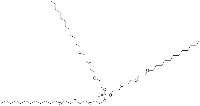 2-[2-[2-(dodecyloxy)ethoxy]ethoxy]ethyl phosphate(3:1) 结构式