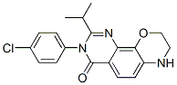 3H-Pyrimido[5,4-h][1,4]benzoxazin-4(7H)-one,  3-(4-chlorophenyl)-8,9-dihydro-2-(1-methylethyl)-,941600-11-9,结构式