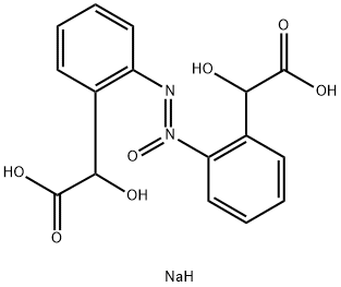 disodium 2,2'-azoxybis[hydroxyphenylacetate] Structure