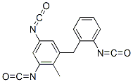 5-(o-isocyanatobenzyl)-6-methyl-m-phenylene diisocyanate Structure