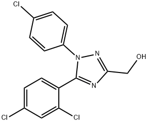 1H-1,2,4-Triazole-3-methanol,1-(4-chlorophenyl)-5-(2,4-dichlorophenyl)- Structure