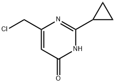 4(1H)-Pyrimidinone,6-(chloromethyl)-2-cyclopropyl-(9CI) Struktur