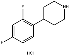 4-(2,4-DIFLUOROPHENYL)PIPERIDINE HYDROCHLORIDE Struktur