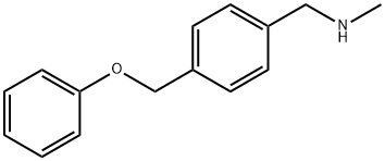 N-メチル-4-(フェノキシメチル)ベンジルアミン 化学構造式