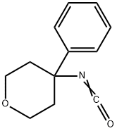 4-isocyanato-4-phenyltetrahydropyran Struktur