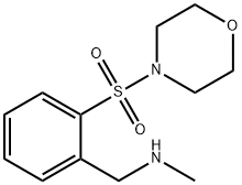 N-甲基-1-[2-(4-吗啉基磺酰基)苯基]甲胺 结构式