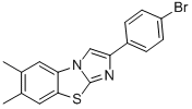 2-(4-BROMOPHENYL)-6,7-DIMETHYLIMIDAZO[2,1-B]BENZOTHIAZOLE Struktur