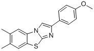 6,7-DIMETHYL-2-(4-METHOXYPHENYL)IMIDAZO[2,1-B]BENZOTHIAZOLE 化学構造式