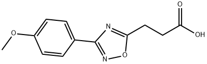 3-[3-(4-甲氧基-苯基)-[1,2,4]恶二唑-5-基]-丙酸,94192-18-4,结构式