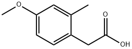2-(4-甲氧基-2-甲基苯基)乙酸, 942-97-2, 结构式