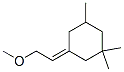 3-(2-メトキシエチリデン)-1,1,5-トリメチルシクロヘキサン 化学構造式