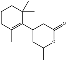 tetrahydro-6-methyl-4-(2,6,6-trimethyl-1-cyclohexen-1-yl)-2H-pyran-2-one Structure