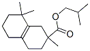 1,2,3,4,5,6,7,8-オクタヒドロ-2,8,8-トリメチル-2-ナフタレンカルボン酸2-メチルプロピル 化学構造式