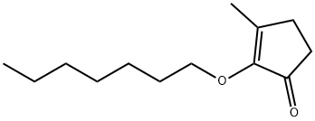 2-(heptyloxy)-3-methylcyclopent-2-en-1-one 结构式