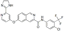 3-Isoquinolinecarboxamide,  N-[4-chloro-3-(trifluoromethyl)phenyl]-6-[[2-(4,5-dihydro-1H-imidazol-2-yl)-4-pyridinyl]oxy]-|