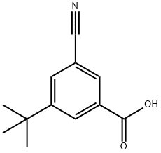 3-CYANO-5-TERT-BUTYLBENZOIC ACID 化学構造式