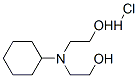 2,2'-(cyclohexylimino)bisethanol hydrochloride Structure