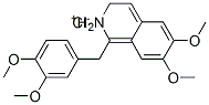 1-(3,4-dimethoxybenzyl)-2,3-dihydro-6,7-dimethoxyisoquinolinium chloride 结构式