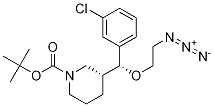 (R)-tert-butyl 3-((R)-(2-azidoethoxy)(3-chlorophenyl)Methyl)piperidine-1-carboxylate Struktur