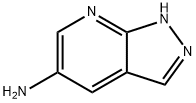 1H-ピラゾロ[3,4-B]ピリジン-5-アミン 化学構造式