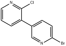 6-BROMO-2'-CHLORO-[3,3']-BIPYRIDINE Struktur