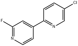 5-CHLORO-2'-FLUORO-[2,4']-BIPYRIDINE 化学構造式