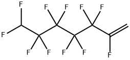 1H,1H,7H-パーフルオロヘプト-1-エン 化学構造式