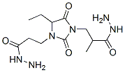 4-ethyl-.alpha1-methyl-2,5-dioxoimidazolidine-1,3-di(propionohydrazide),94231-33-1,结构式