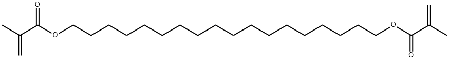 ビス(2-メチルプロペン酸)1,18-オクタデカンジイル 化学構造式