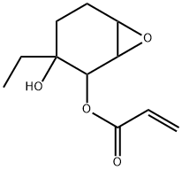 3-ethyl-3-hydroxy-7-oxabicyclo[4.1.0]hept-2-yl acrylate Struktur