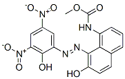 methyl [7-hydroxy-8-[(2-hydroxy-3,5-dinitrophenyl)azo]-1-naphthyl]carbamate,94231-85-3,结构式