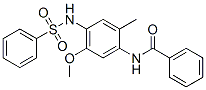 N-[5-methoxy-2-methyl-4-[(phenylsulphonyl)amino]phenyl]benzamide Structure