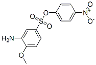 p-nitrophenyl 3-amino-4-methoxybenzenesulphonate Structure